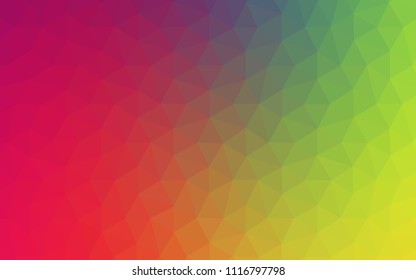 Light Multicolor vector polygon abstract backdrop. Colorful illustration in polygonal style with gradient. A completely new design for your leaflet.
