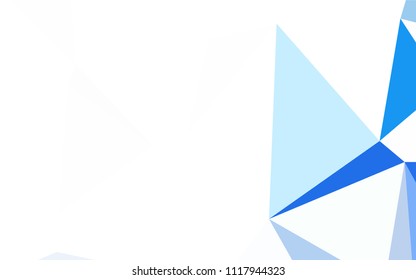 Light Multicolor vector polygon abstract layout. Shining polygonal illustration, which consist of triangles. Textured pattern for your backgrounds.