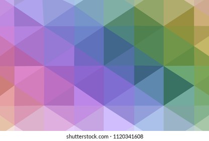 Light Multicolor vector polygon abstract background. Shining polygonal illustration, which consist of triangles. The polygonal design can be used for your web site.