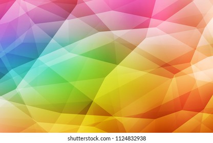 Light Multicolor vector polygon abstract background. Colorful illustration in abstract style with triangles. Brand new design for your business.