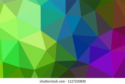 Light Multicolor vector polygon abstract background. A completely new color illustration in a polygonal style. Template for cell phone's backgrounds.
