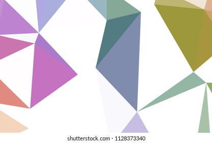 Light Multicolor vector polygon abstract background. Polygonal abstract illustration with gradient. Pattern for a brand book's backdrop.