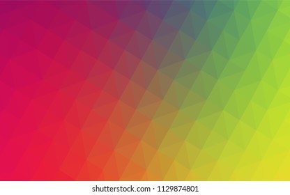 Light Multicolor vector polygon abstract backdrop. Shining polygonal illustration, which consist of triangles. Completely new template for your banner.