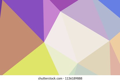 Light Multicolor vector polygon abstract backdrop. Colorful abstract illustration with triangles. Template for cell phone's backgrounds.