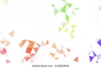 Light Multicolor vector polygon abstract background. Colorful illustration in polygonal style with gradient. Template for cell phone's backgrounds.