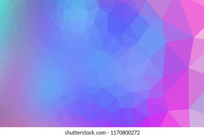 Light Multicolor vector polygon abstract background. A sample with polygonal shapes. A completely new template for your business design.