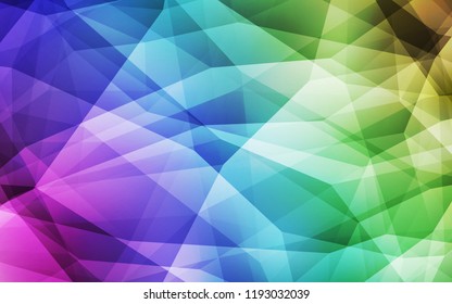 Light Multicolor vector polygon abstract background. Colorful abstract illustration with triangles. Polygonal design for your web site.