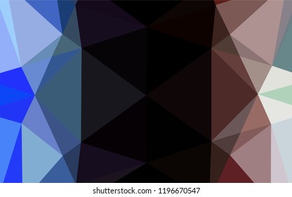 Light Multicolor vector polygon abstract background. Creative illustration in halftone style with gradient. A completely new template for your business design.