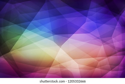 Light Multicolor vector polygon abstract layout. Colorful illustration in polygonal style with gradient. Pattern for a brand book's backdrop.