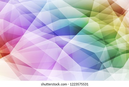 Light Multicolor vector polygon abstract backdrop. Modern abstract illustration with triangles. New template for your brand book.