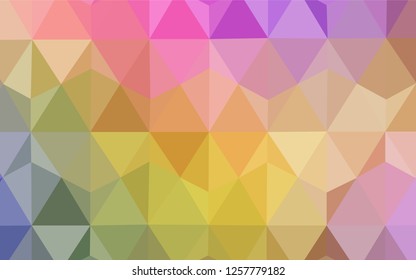 Light Multicolor vector polygon abstract layout. Elegant bright polygonal illustration with gradient. Completely new template for your banner.