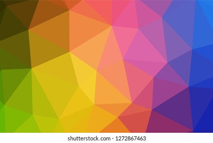 Light Multicolor vector polygon abstract background. Polygonal abstract illustration with gradient. Completely new template for your banner.