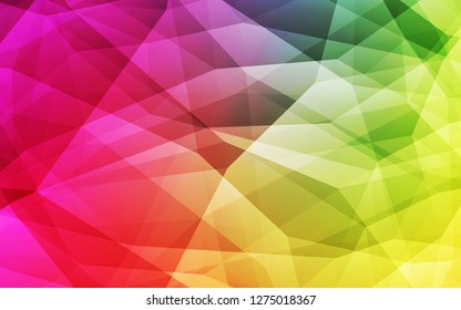Light Multicolor vector polygon abstract background. Modern abstract illustration with triangles. Brand new style for your business design.
