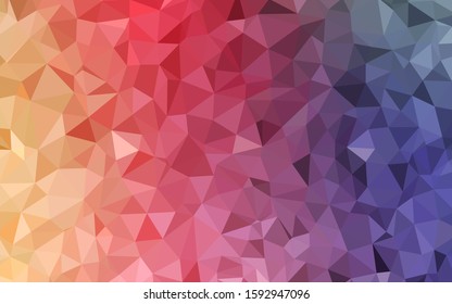 Light Multicolor vector polygon abstract layout. Polygonal abstract illustration with gradient. Pattern for a brand book's backdrop.
