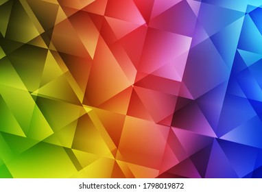 Light Multicolor vector polygon abstract background. Modern abstract illustration with triangles. A completely new design for your leaflet.