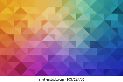 Light Multicolor vector polygonal background. Colorful illustration in abstract style with gradient. A completely new design for your business.