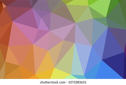 Light Multicolor vector polygonal background. A completely new color illustration in a  polygonal style. A new texture for your design.
