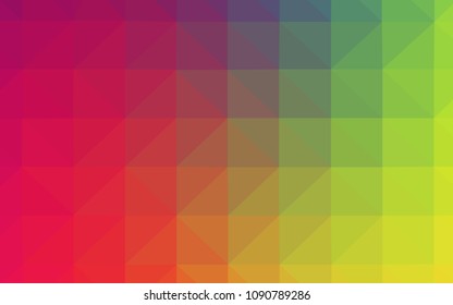 Light Multicolor vector polygonal background. Colorful illustration in abstract style with triangles. Template for cell phone's backgrounds.