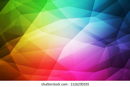Light Multicolor vector polygonal background. Polygonal abstract illustration with gradient. A completely new design for your leaflet.