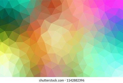 Light Multicolor vector polygonal background. A sample with polygonal shapes. Textured pattern for your backgrounds.
