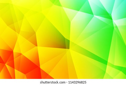 Light Multicolor vector polygonal background. Shining colorful illustration with triangles. Brand new style for your business design.