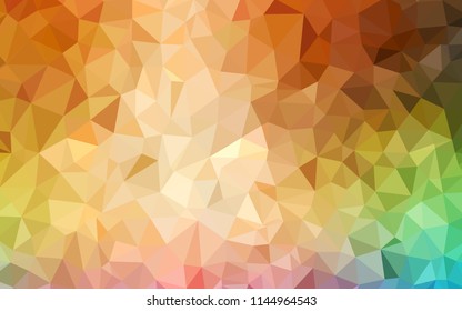 Light Multicolor vector polygonal background. A completely new color illustration in a polygonal style. Brand new style for your business design.