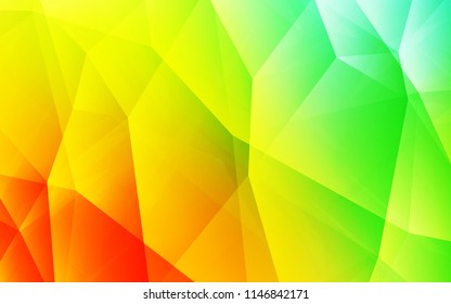 Light Multicolor vector polygonal background. Polygonal abstract illustration with gradient. Polygonal design for your web site.