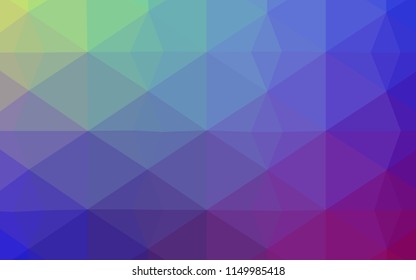 Light Multicolor vector polygonal background. Colorful illustration in abstract style with triangles. Pattern for a brand book's backdrop.
