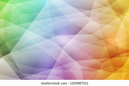 Light Multicolor vector polygonal background. A completely new color illustration in a polygonal style. Brand new style for your business design.