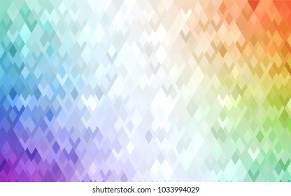 Light Multicolor vector polygonal illustration consisting of rectangles. Rectangular design for your business. Creative geometric background in origami style with gradient.