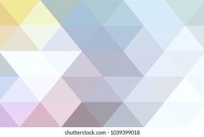 Light Multicolor vector polygonal illustration, which consist of triangles. Triangular design for your business. Creative geometric background in Origami style with gradient
