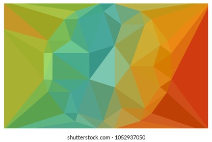 Light Multicolor vector polygonal illustration, which consist of triangles with a gemstone in center. Triangular design of a huge diamond for your business. Creative geometric background of gems.