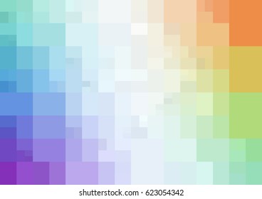 Light Multicolor vector polygonal illustration, which consist of rectangles. Rectangular design for your business. Creative geometric background in Origami style with gradient