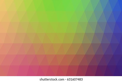 Light Multicolor vector polygonal illustration, which consist of triangles. Triangular pattern for your business design. Geometric background in Origami style with gradient. 