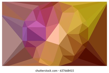 Light Multicolor vector polygonal illustration, which consist of triangles with a gemstone in center. Triangular design of a huge diamond for your business. Creative geometric background of gems.