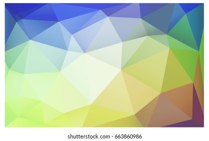 Light Multicolor vector polygonal illustration, which consist of triangles. Triangular design for your business. Creative geometric background in Origami style with gradient