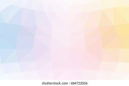 Light Multicolor vector polygonal illustration, which consist of triangles. Triangular design for your business. Creative geometric background in Origami style with gradient