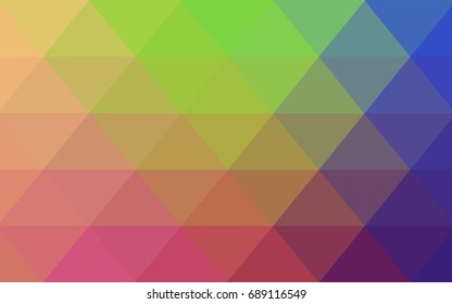 Light Multicolor vector polygonal illustration, which consist of triangles. Triangular pattern for your business design. Geometric background in Origami style with gradient. 