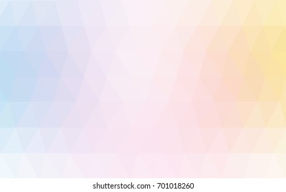Light Multicolor vector polygonal illustration, which consist of triangles. Triangular design for your business. Creative geometric background in Origami style with gradient