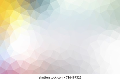 Light Multicolor vector polygonal illustration, which consist of triangles. Triangular design for your business. Creative geometric background in Origami style with gradient