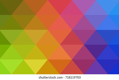 Light Multicolor vector polygonal illustration, which consist of triangles. Triangular design for your business. Creative geometric background in Origami style with gradient