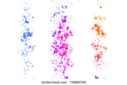 Light Multicolor vector polygonal illustration consisting of rectangles. Rectangular design for your business. Creative geometric background in origami style with gradient.