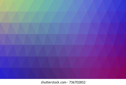 Light Multicolor vector polygonal illustration, which consist of triangles. Triangular pattern for your business design. Geometric background in Origami style with gradient. 