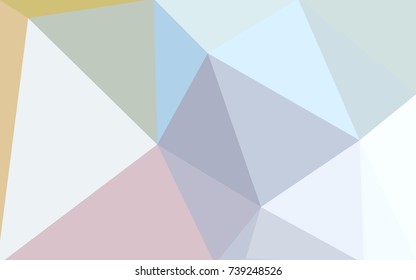 Light Multicolor vector polygonal illustration, which consist of triangles. Triangular design for your business. Creative geometric background in Origami style with gradient