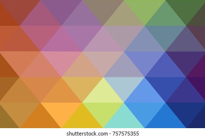 Light Multicolor vector polygonal illustration, which consist of triangles. Triangular design for your business. Creative geometric background in Origami style with gradient