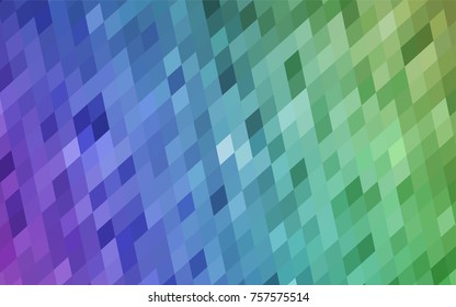 Light Multicolor vector polygonal illustration, which consist of rectangles. Rectangular pattern for your business design. Geometric background in Origami style with gradient. 