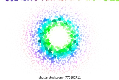 Light Multicolor vector polygonal illustration, which consist of rectangles. Rectangular pattern for your business design. Geometric background in Origami style with gradient. 