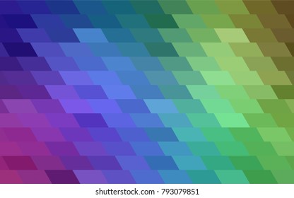 Light Multicolor vector polygonal illustration consisting of rectangles. Rectangular design for your business. Creative geometric background in origami style with gradient.