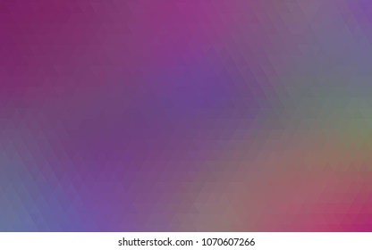 Light Multicolor vector polygonal pattern. Brand-new colored illustration in blurry style with gradient. Triangular pattern for your business design.