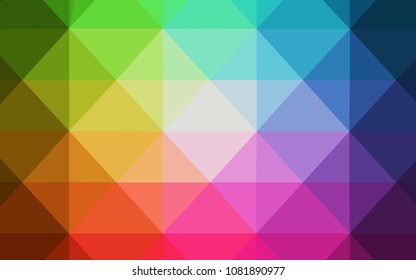 Light Multicolor vector polygonal pattern. Modern abstract illustration with triangles. Brand new style for your business design.